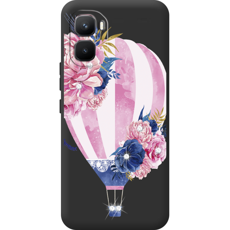 Чохол зі стразами Infinix GT 50 Pro Pink Air Baloon