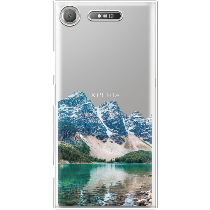 Прозрачный чехол Uprint Sony Xperia XZ1 G8342 Blue Mountain