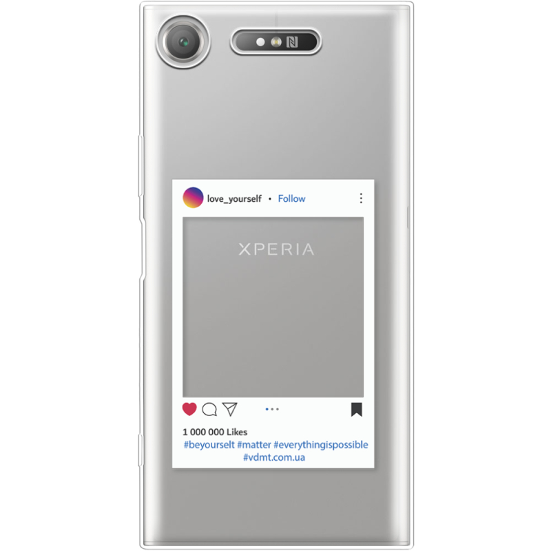 Прозрачный чехол Uprint Sony Xperia XZ1 G8342 Insta