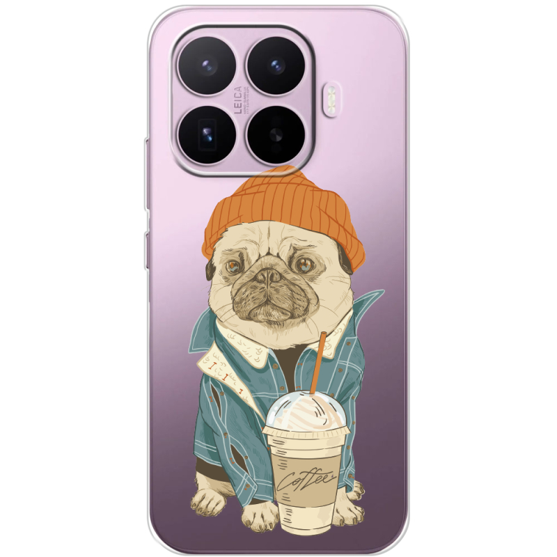 Прозорий чохол BoxFace Xiaomi 17T Dog Coffeeman