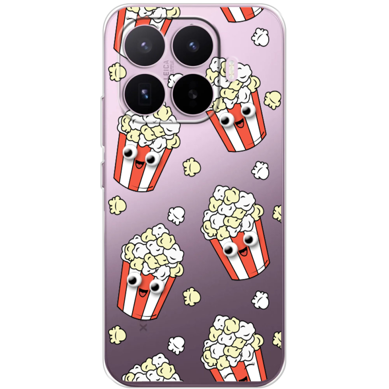 Прозорий чохол BoxFace Xiaomi 17T с 3D-глазками Popcorn