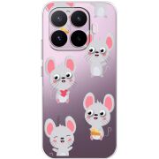Прозорий чохол BoxFace Xiaomi 17T с 3D-глазками Mouse