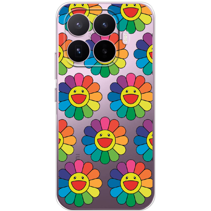 Прозорий чохол BoxFace Xiaomi 17T Hippie Flowers