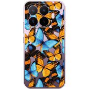 Прозорий чохол BoxFace Xiaomi 17T Butterfly Morpho