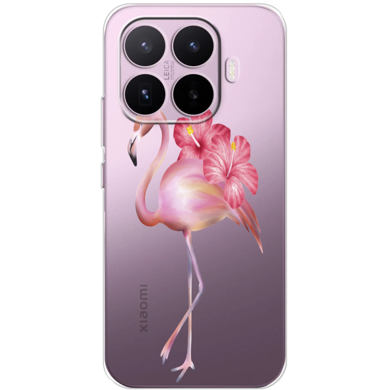 Прозорий чохол BoxFace Xiaomi 17T Floral Flamingo