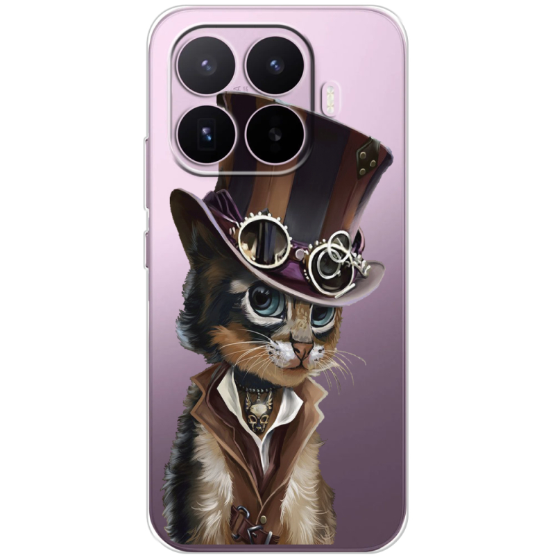 Прозорий чохол BoxFace Xiaomi 17T Steampunk Cat