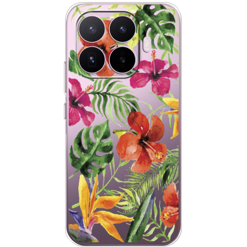 Прозорий чохол BoxFace Xiaomi 17T Tropical Flowers