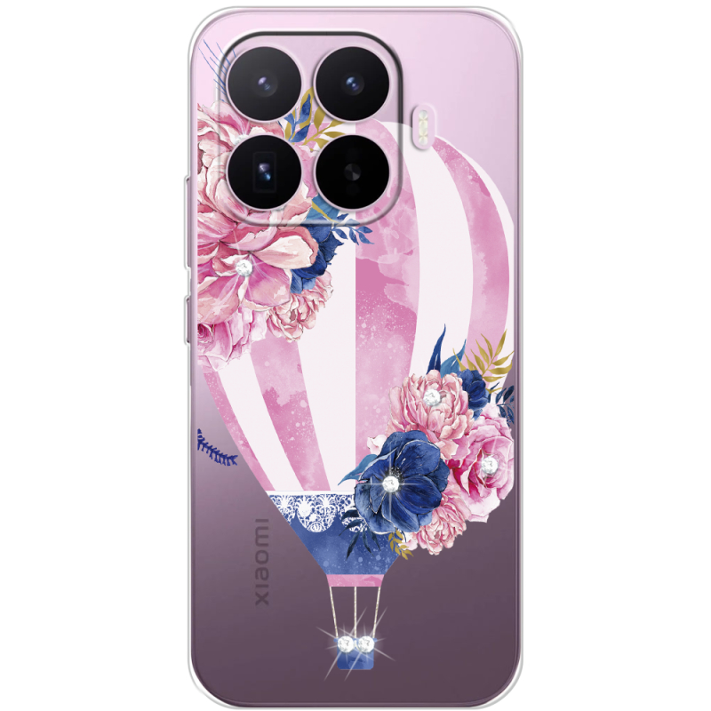 Чохол зі стразами Xiaomi 17T Pink Air Baloon