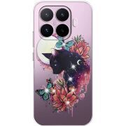 Чохол зі стразами Xiaomi 17T Cat in Flowers