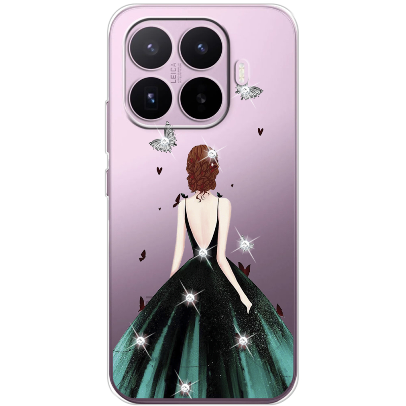 Чохол зі стразами Xiaomi 17T Girl in the green dress