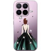Чохол зі стразами Xiaomi 17T Girl in the green dress