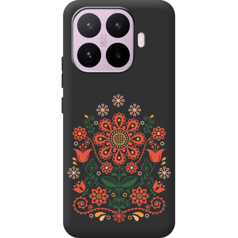 Чорний чохол BoxFace Xiaomi 17T Ukrainian Ornament