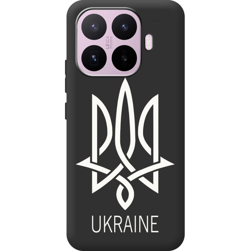Чорний чохол BoxFace Xiaomi 17T Тризуб монограмма ukraine