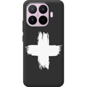 Чорний чохол BoxFace Xiaomi 17T Білий хрест ЗСУ