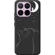 Чорний чохол BoxFace Xiaomi 17T Місячний кіт