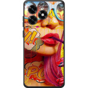 Чехол BoxFace Honor X5c Plus Yellow Girl Pop Art