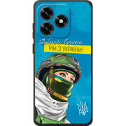 Чехол BoxFace Honor X5c Plus Захисниця з України