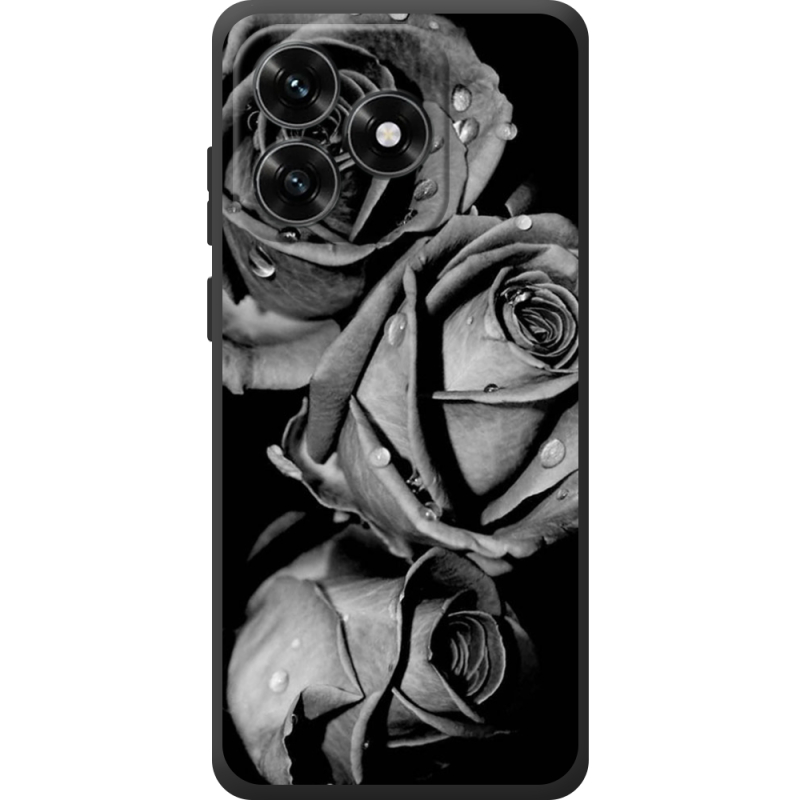 Чехол BoxFace Honor X5c Plus Black and White Roses