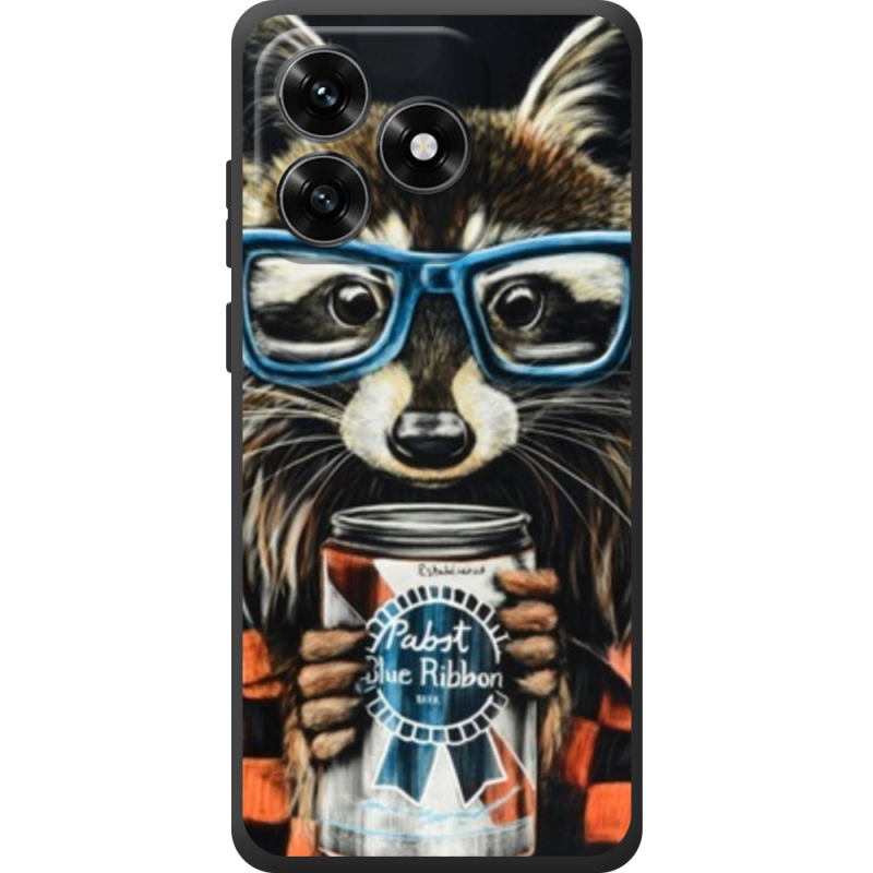 Чехол BoxFace Honor X5c Plus Енот с банкой