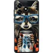 Чехол BoxFace Honor X5c Plus Енот с банкой