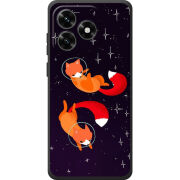 Чехол BoxFace Honor X5c Plus Fox-Astronauts