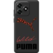 Прозрачный чехол BoxFace Honor X5c Plus Wild Cat