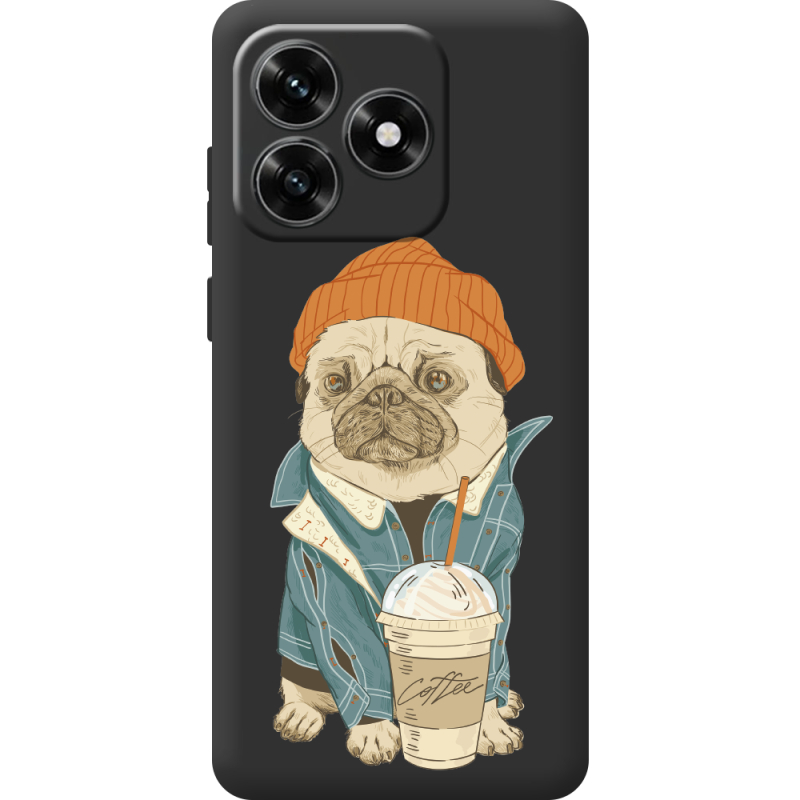 Прозрачный чехол BoxFace Honor X5c Plus Dog Coffeeman