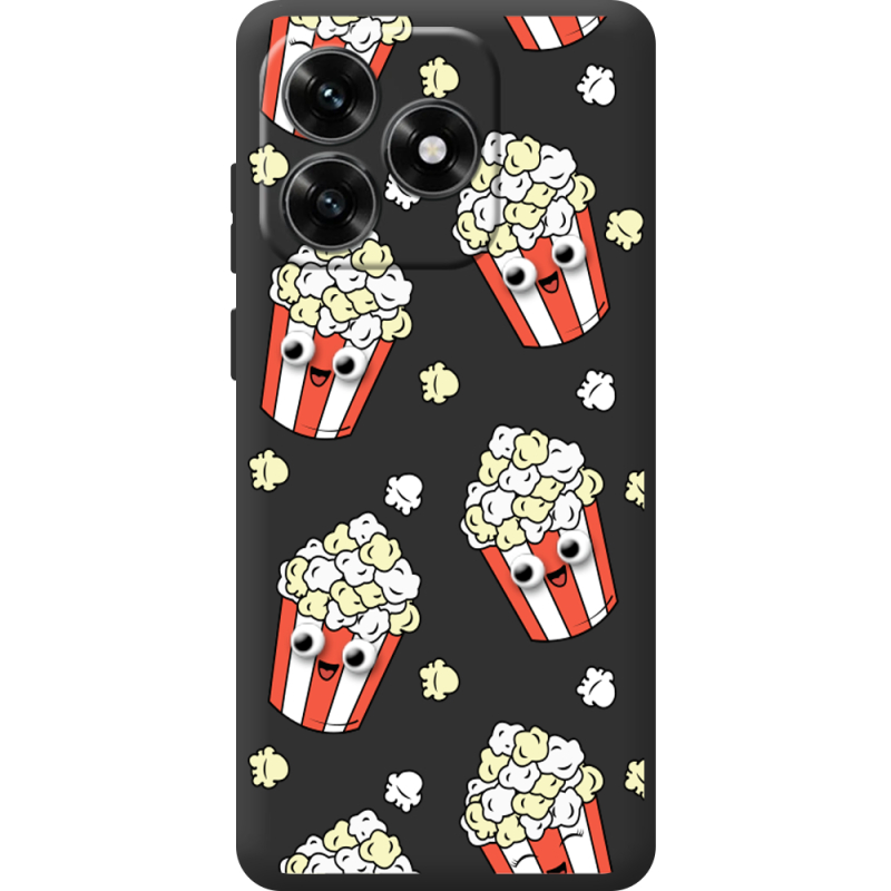 Прозрачный чехол BoxFace Honor X5c Plus с 3D-глазками Popcorn