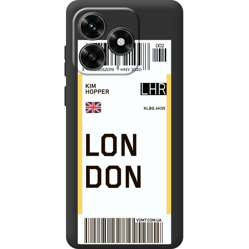 Прозрачный чехол BoxFace Honor X5c Plus Ticket London