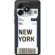 Прозрачный чехол BoxFace Honor X5c Plus Ticket New York