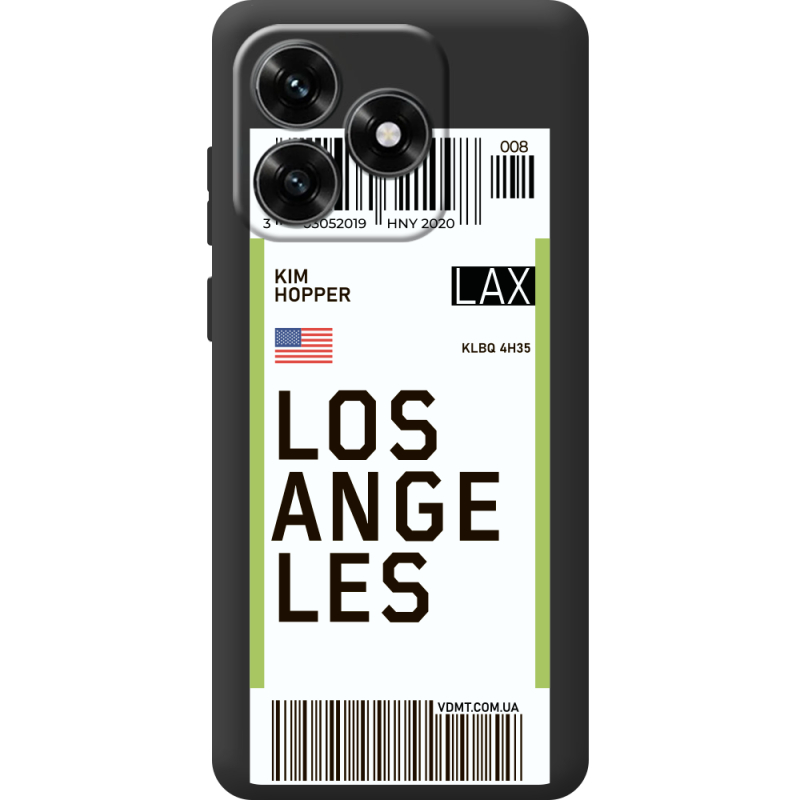 Прозрачный чехол BoxFace Honor X5c Plus Ticket Los Angeles