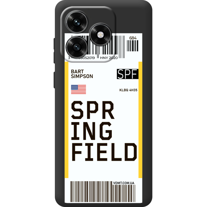 Прозрачный чехол BoxFace Honor X5c Plus Ticket Springfield