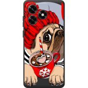 Прозрачный чехол BoxFace Honor X5c Plus Winter Puggy