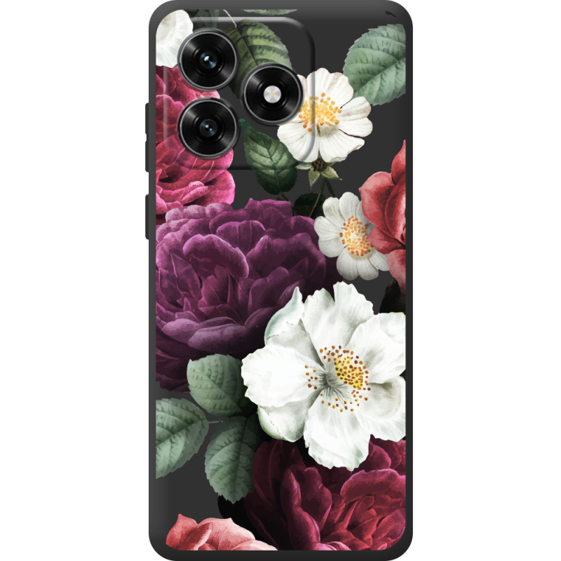 Прозрачный чехол BoxFace Honor X5c Plus Floral Dark Dreams