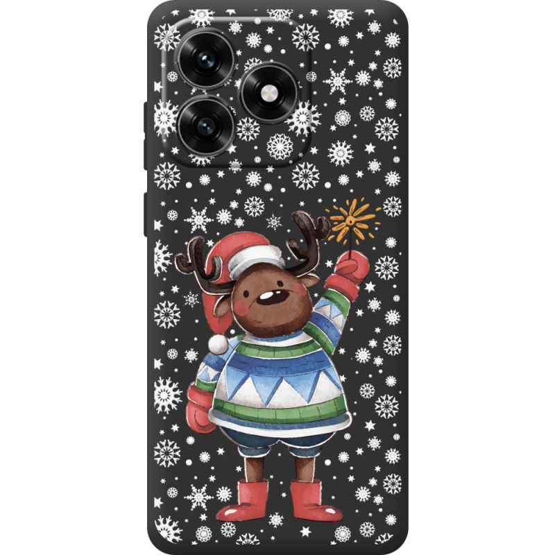 Прозрачный чехол BoxFace Honor X5c Plus Christmas Deer with Snow