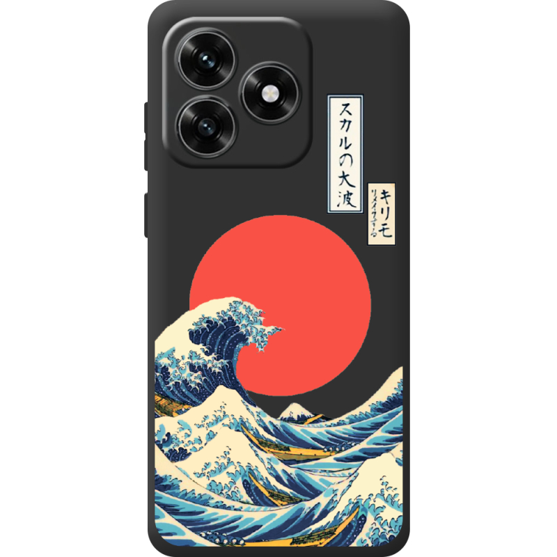 Прозрачный чехол BoxFace Honor X5c Plus Большая волна в Канагаве