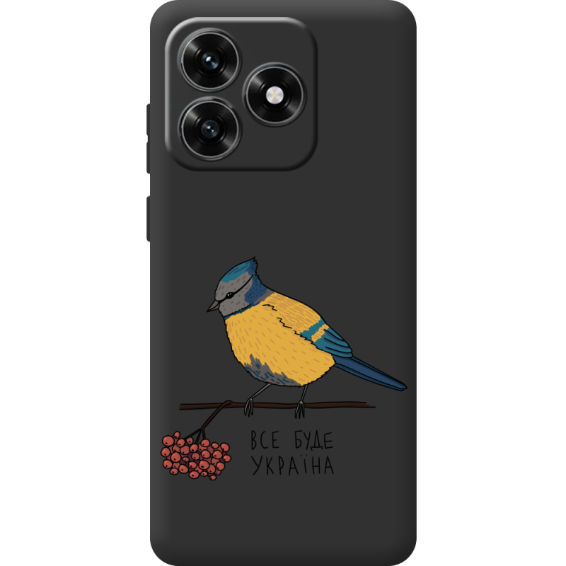 Прозрачный чехол BoxFace Honor X5c Plus Синиця і калина
