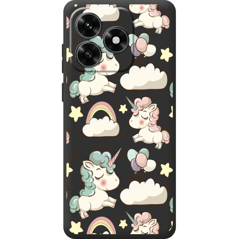 Прозрачный чехол BoxFace Honor X5c Plus Unicorns