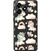 Прозрачный чехол BoxFace Honor X5c Plus Unicorns