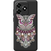 Чехол со стразами BoxFace Honor X5c Plus Owl