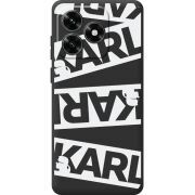 Черный чехол BoxFace Honor X5c Plus White Karl