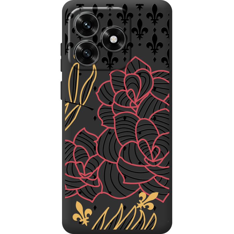 Черный чехол BoxFace Honor X5c Plus FranceFlowers