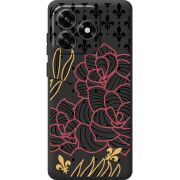 Черный чехол BoxFace Honor X5c Plus FranceFlowers