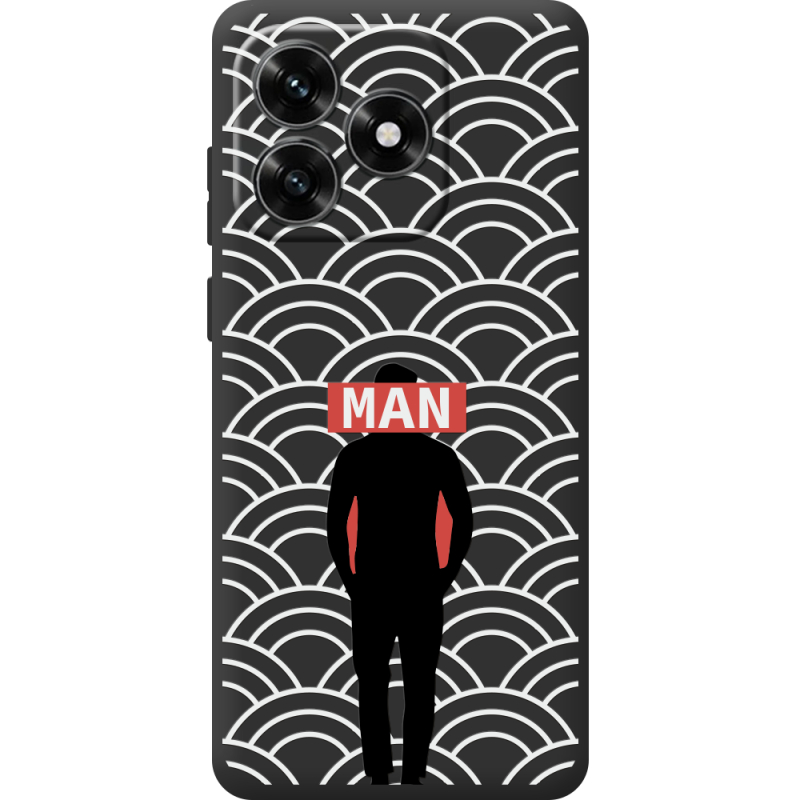 Черный чехол BoxFace Honor X5c Plus Man Pattern