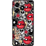 Черный чехол BoxFace Honor X5c Plus Rock Graffiti