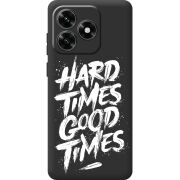 Черный чехол BoxFace Honor X5c Plus Hard Times Good Times