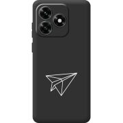 Черный чехол BoxFace Honor X5c Plus Paper Plane