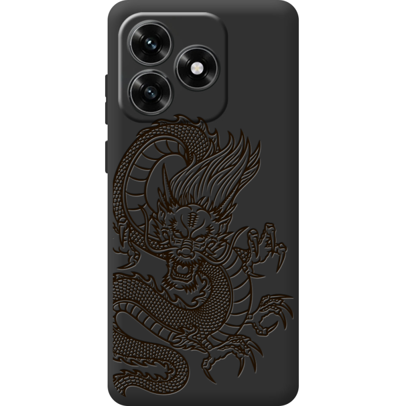 Черный чехол BoxFace Honor X5c Plus Chinese Dragon