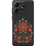 Черный чехол BoxFace Honor X5c Plus Ukrainian Ornament