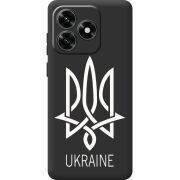Черный чехол BoxFace Honor X5c Plus Тризуб монограмма ukraine